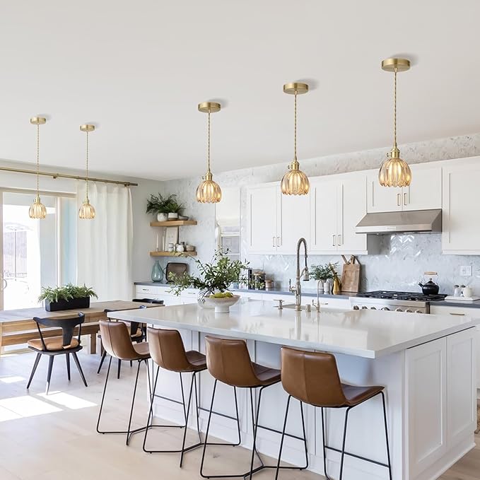 Vintage Gold Pendant Light, Pendant Light Fixtures - Image 8