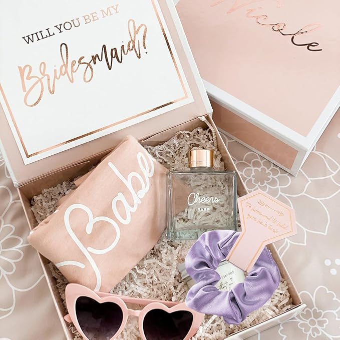 1+7 Pack Bachelorette Party Favor Retro Heart Sunglasses and Bridesmaid - Image 4