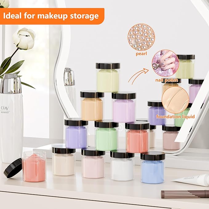 84PCS 4oz/125ml Plastic Jars - Image 4