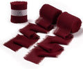 DORIS HOME Burgundy Chiffon Ribbon by DorisHome