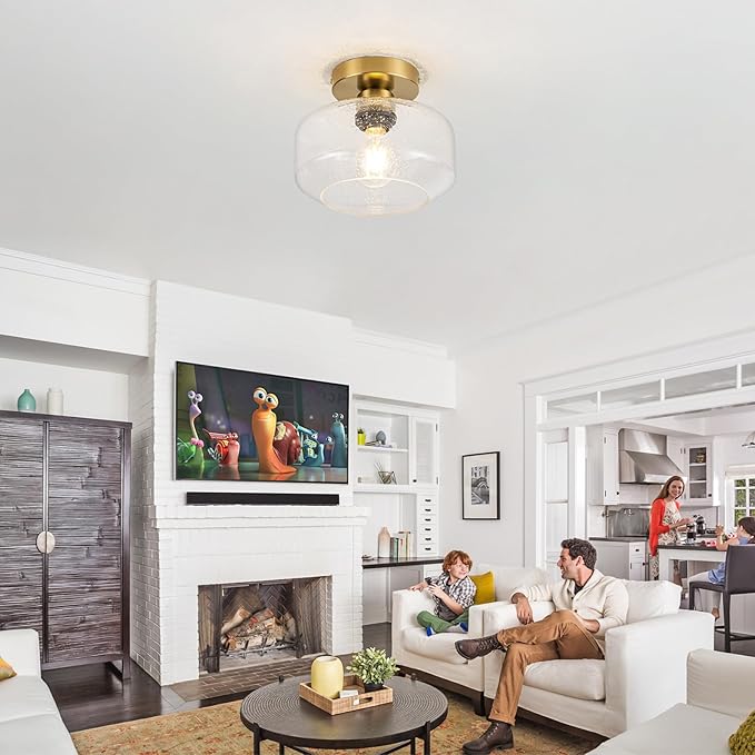 Simple & Elegant Semi Flush Mount Ceiling Light - Image 2