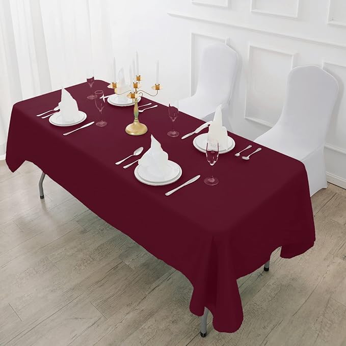 Fokitut 2 Pack Waterproof Rectangle Tablecloth, 60x102 Inch, Stain Resistant - Image 5