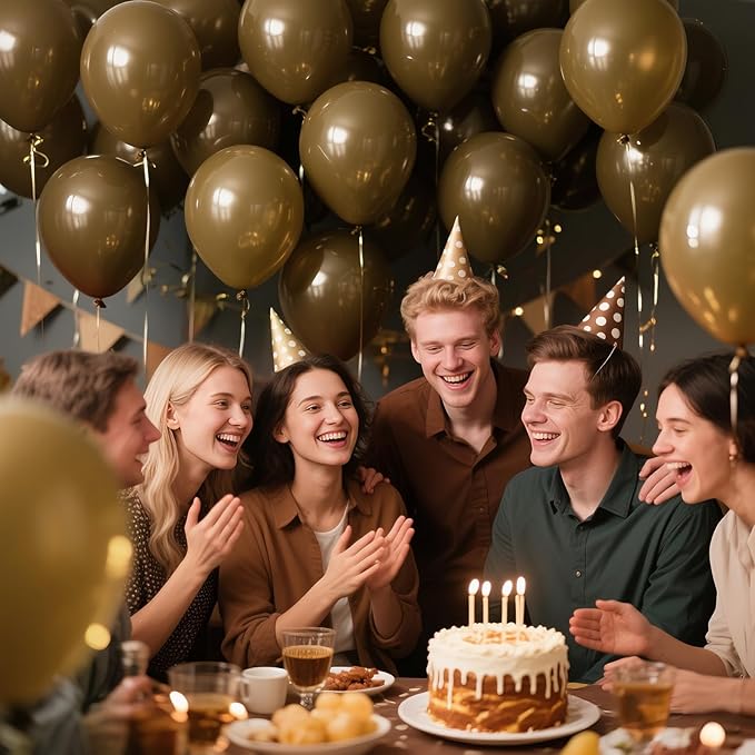 KAWKALSH Brown Balloon 12 Inch - Image 3