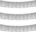BEISHIDA 3 Packs 30 Feet Metallic Foil Fringe Garland Tinsel Streamers，Shiny by Beishida