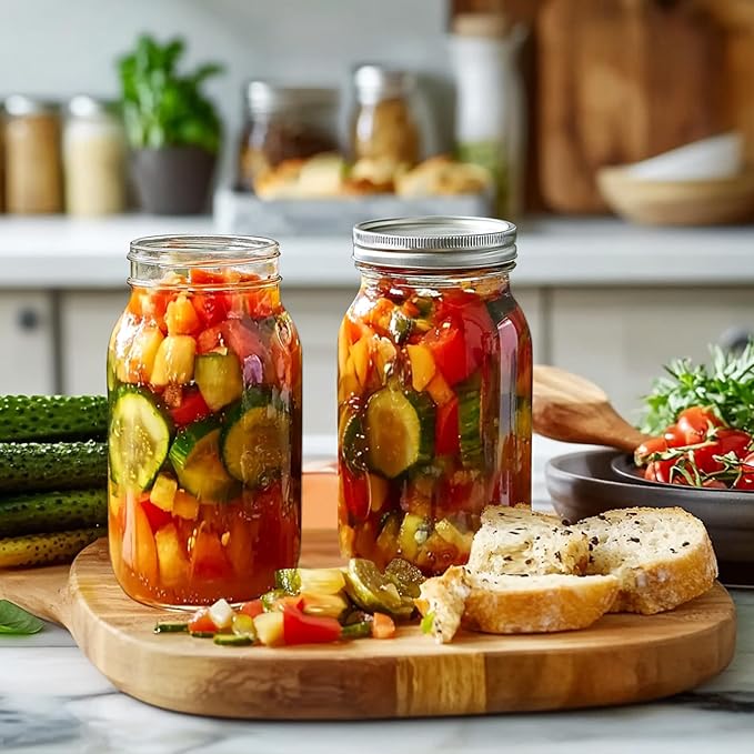 ComSaf 24 oz Mason Jars Regular Mouth 6 Pcs, Large Canning Jars - Image 6