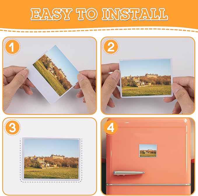 VNDUEEY 15 Pack Magnetic Picture Frames 2.5x3.5, Reusable Pocket Photo Frames - Image 5
