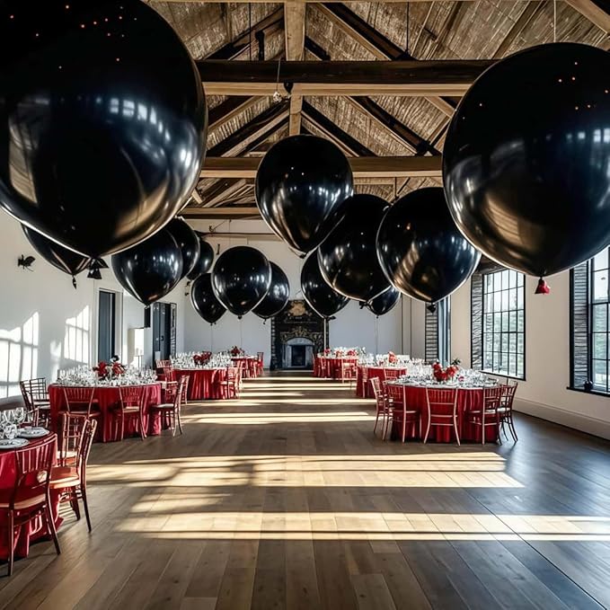 35 Pack Black Balloons 36 Inch Black Latex Party Large Balloon Bulk - Image 6