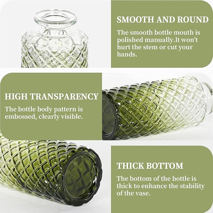 Mini Bud Vases As Wedding Centerpieces - Image 2