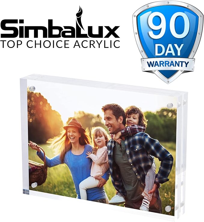 SimbaLux Magnetic Acrylic Picture Photo Frame 5x7 inches, Double Sided - Image 7