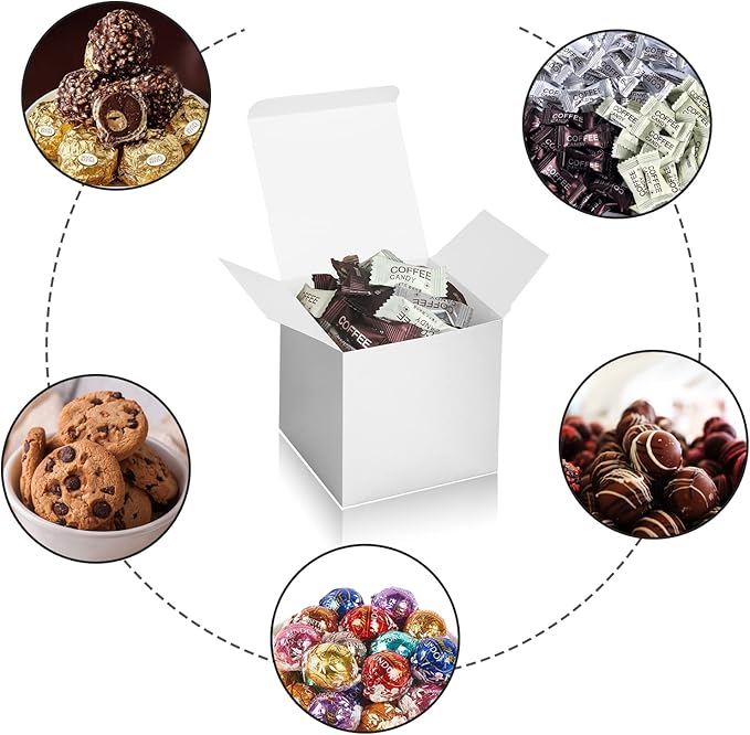 100 Pack Small Gift Boxes, Cupcake Boxes, Candy Boxes - Image 4