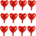 TONIFUL 30Pcs 10 Inch Red Heart Balloons Valentine’s Day Heart Shape Foil Mylar by TONIFUL