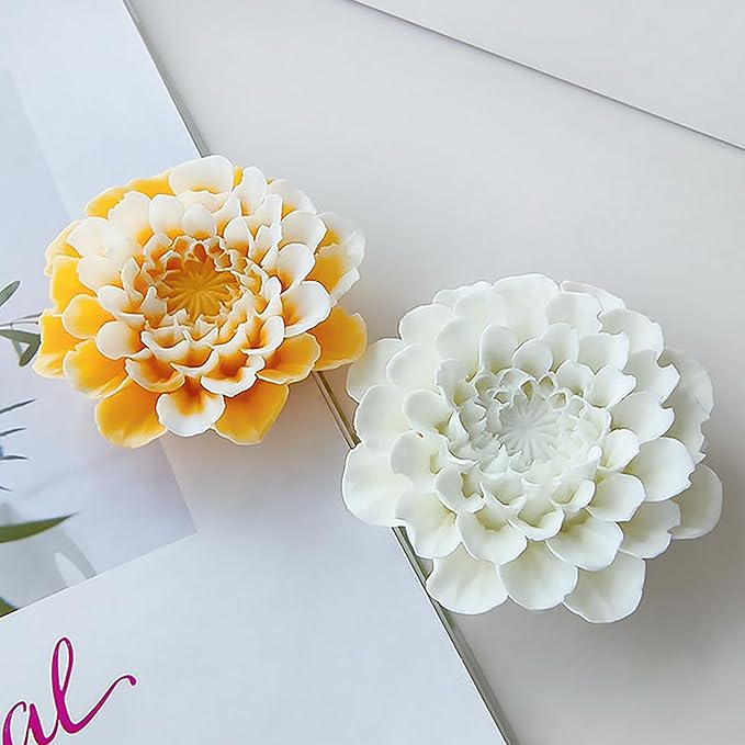 Large Flower Succulent Candle Mold Resin Casting Silicone Molds - Image 6
