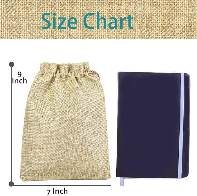 LYSXP 50PCS Burlap Bags with Drawstring，7x9 Inch Cream color Drawstring Gift - Image 2
