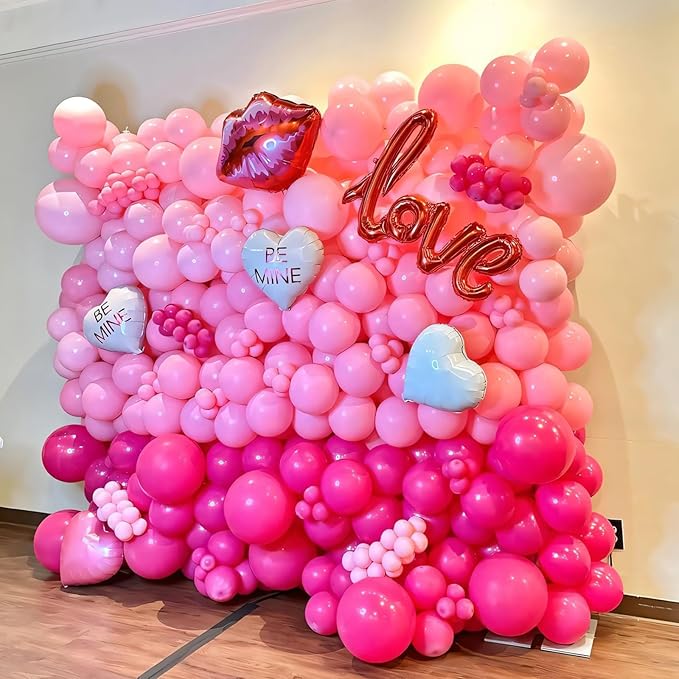 110pcs Pastel Pink Balloons 12 Inch Light Pink Latex Balloon Garland Arch Kit - Image 3