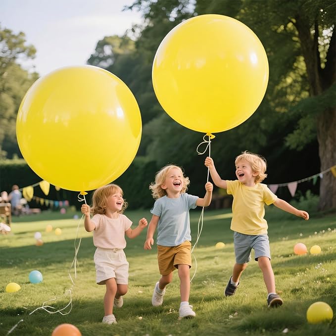 KAWKALSH Yellow Giant Balloons 36 Inch - Image 8