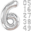 silver number balloon 2026 by Upgesy