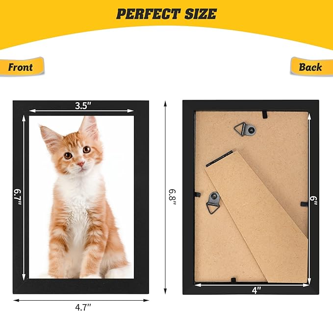 Set of 60 Picture Frame Bulk Photo Frames Wall Mounting Simple Photo Frames - Image 2