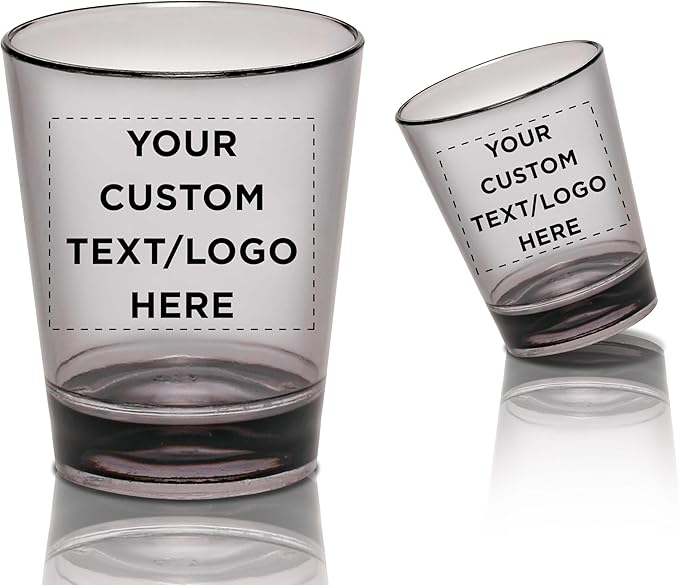 Custom Translucent Plastic Shot Glasses 1.5 oz. Set of 50, Personalized Bulk - Image 7