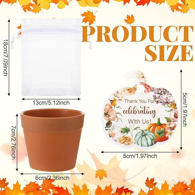 Ctosree 50 Sets Fall Baby Shower Seed Packet - Image 2
