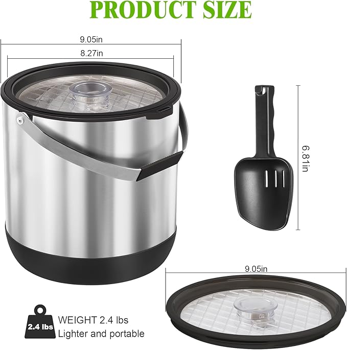 7QT/6.8LDouble-Wall Insulated Ice Bucket - Image 9
