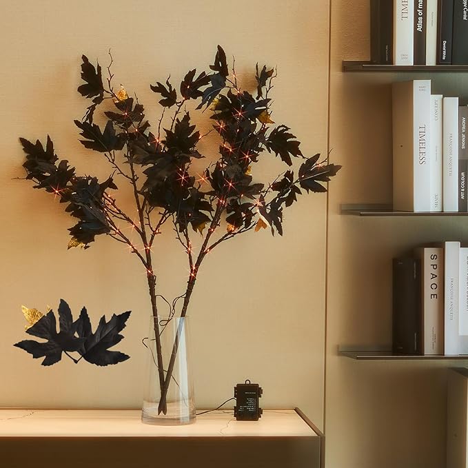 Fudios Halloween Black Branch Lights by Fudios
