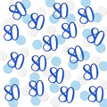 Blue Glitter 80 Confetti, 80th Birthday Number Confetti by MAGJUCHE