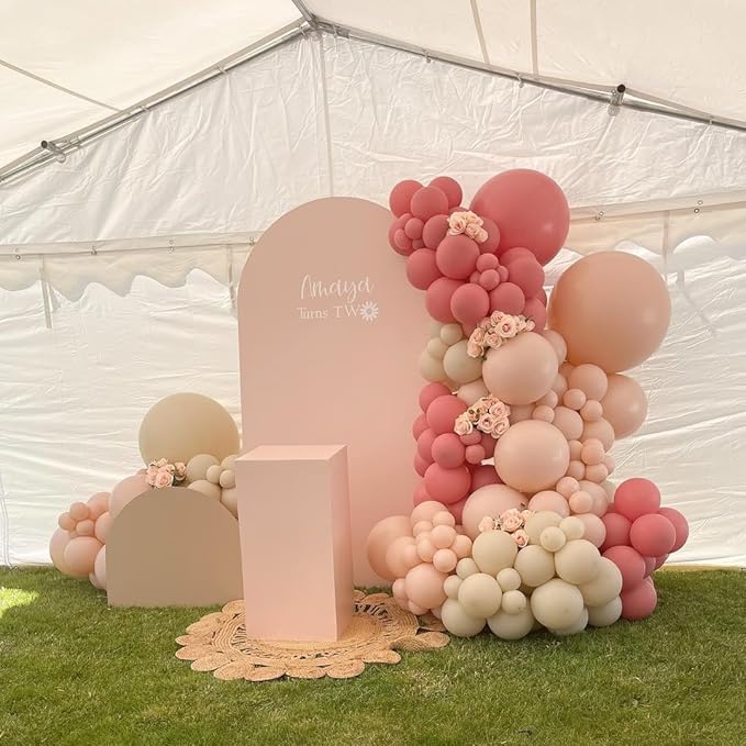 Dusty Pink and Beige Balloons - Image 6
