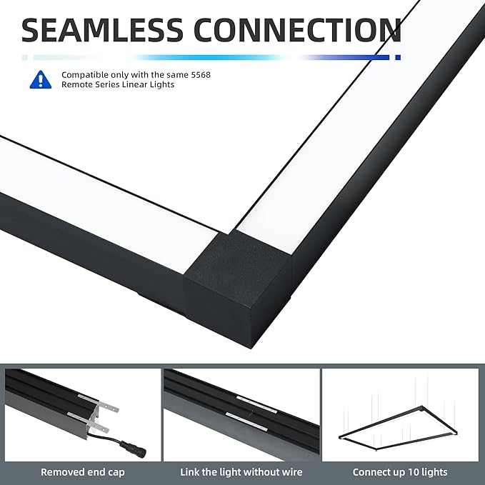 8FT x 4FT LED Linear Light Rectangular Set - Image 3