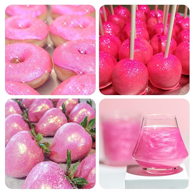 Pink Edible Glitter Spray - 10g Edible Pink Glitter - Image 3