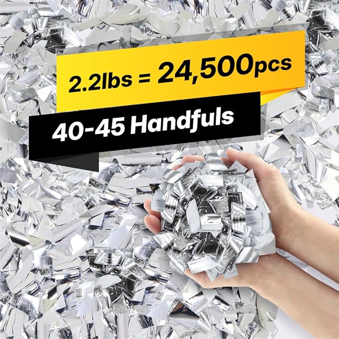 Silver Confetti Paper - Image 2