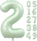 40 Balloon Number 2 Olive Green, Large Foil Number Balloons Set 0-9, Olive by Lnhiya
