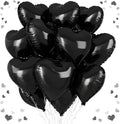 Black Heart Balloons, 18 Inch Black Heart Shape Balloon by vibzox