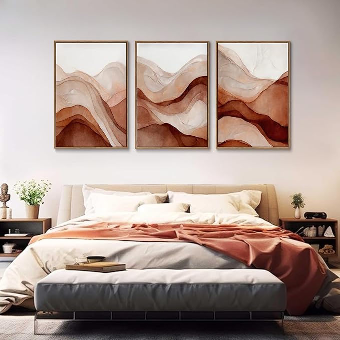 myusuar 3 Piece Large Abstract Framed Wall Art - Image 5