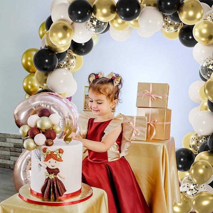100pcs Metallic Gold Balloons, 12 inch Chrome Gold Latex Party Balloons Helium - Image 5