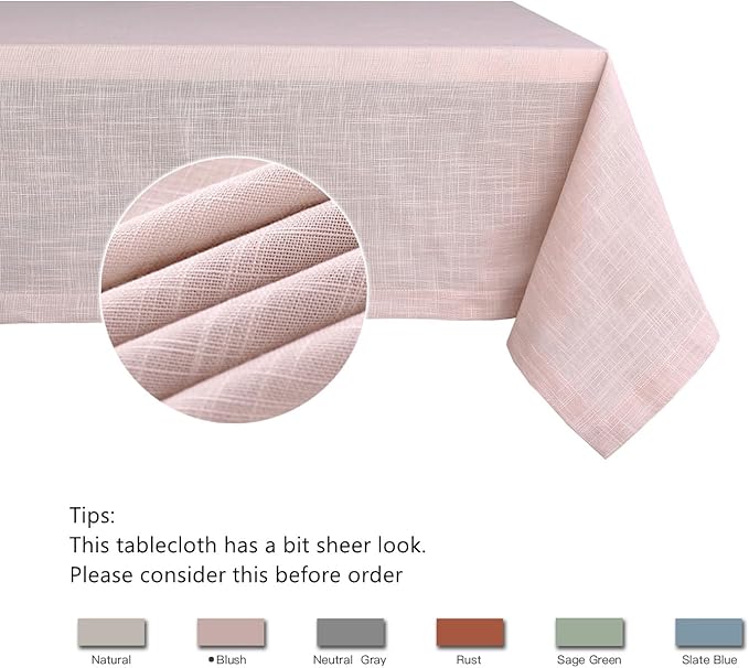 maxmill Lux Faux Linen Table Cloth - Image 5