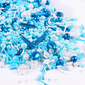 Blue Sprinkles for Cake Decorating, Galaxy Blue Sprinkles Mix, Metallic by Milovin
