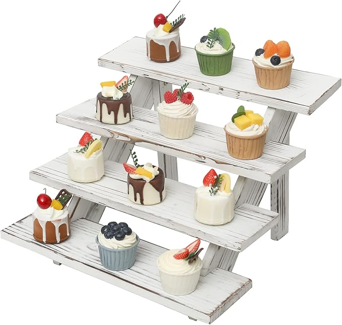 SwallowLiving Wooden Rustic Cupcake Stand by SwallowLiving