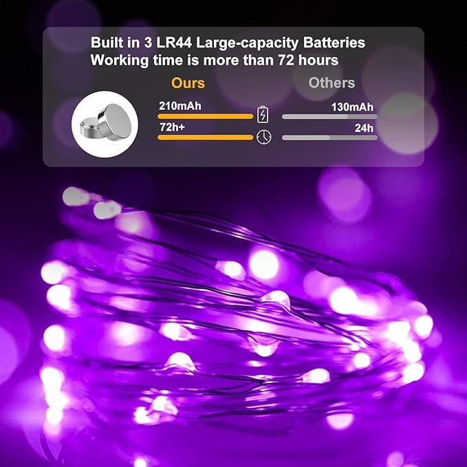 pozzolanas 24 Pack 7ft Waterproof LED Fairy Lights - Image 3