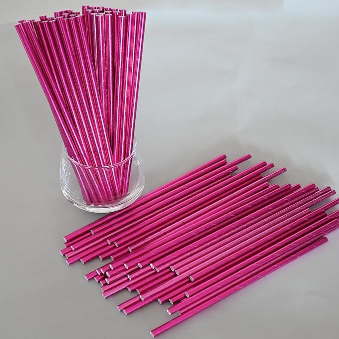 Paper Straws Party, Disposable Drinking Straws, 7.75 Inches, - Image 5