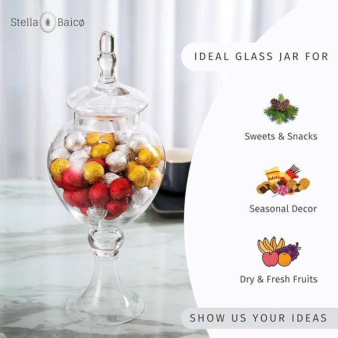 Large Glass Apothecary Jars - Image 7