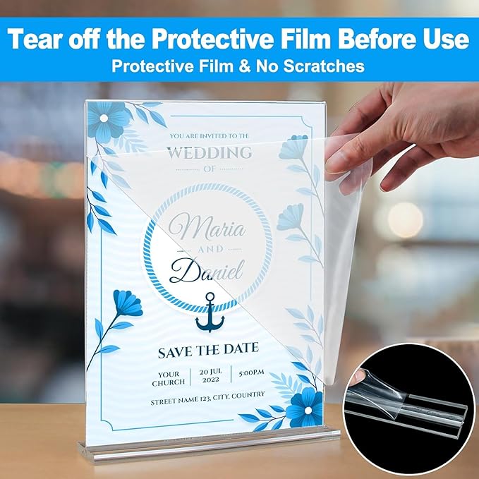 EHWINE 6 Pack Acrylic Sign Holders - Image 2