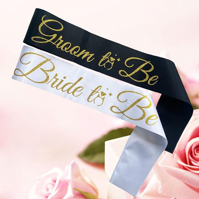 Bride Sash Bachelorette Party Bride and Groom to Be Sash - Image 3