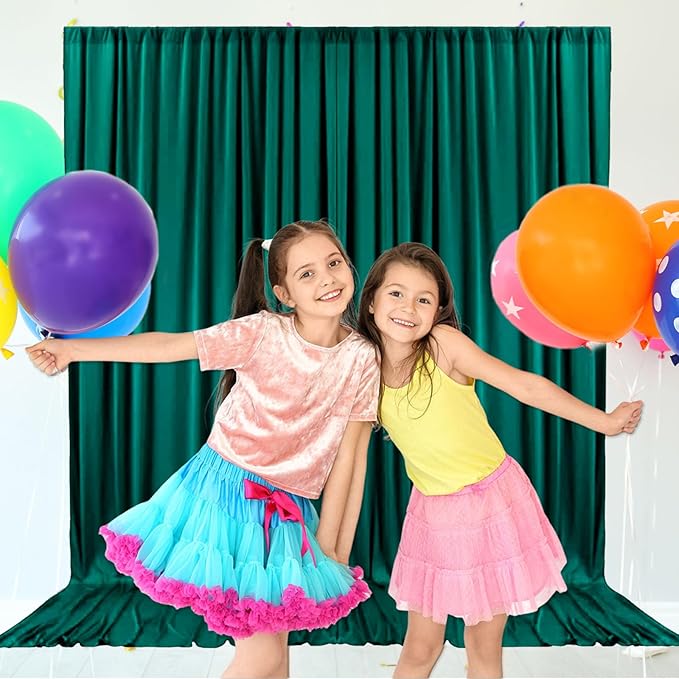 10ft x 10ft Lake Green Backdrop Curtains - Image 6