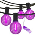 SUNSGNE G40 LED Purple Lights Outdoor, 25 Feet Halloween Purple String Lights by SUNSGNE