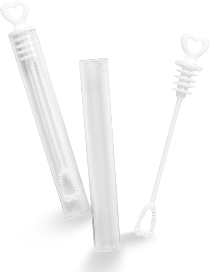 Big Mo's Toys 40 Pack Mini Heart Bubble Wands – Great Wand Bubbles Party Favors - Image 2