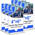 Acrylic Sign Holder 4x6 Vertical Plastic Signs Acrylic Frame Display Signs by Unknown