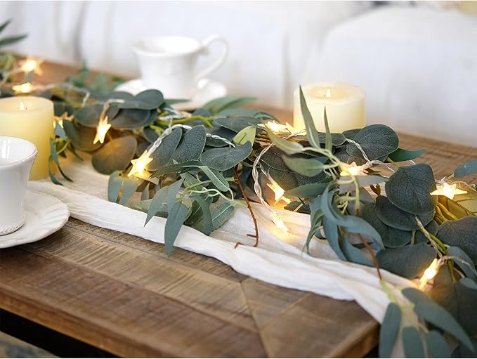 FiveSeasonStuff Woodland Whispers: Rustic Willow and Eucalyptus Garlands - Image 4