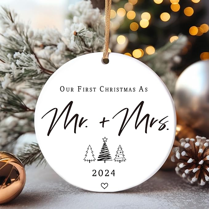 Our First Christmas Married Ornaments - Image 6