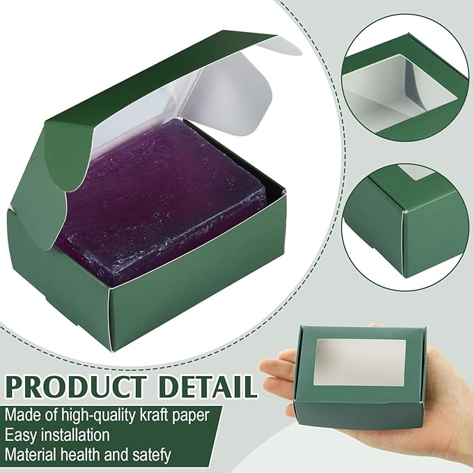 Zonon 30 Pcs Soap Boxes for Homemade Packaging, Mini Kraft Treat Boxes - Image 3