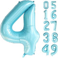 40 Inch Blue Large Numbers Balloons0-9, Number 4 Digit Helium Balloons by Lnhiya